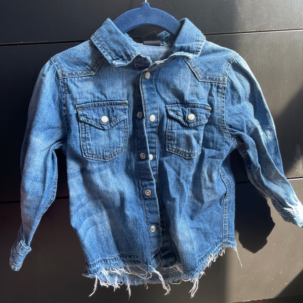 Distressed Denim Shirt